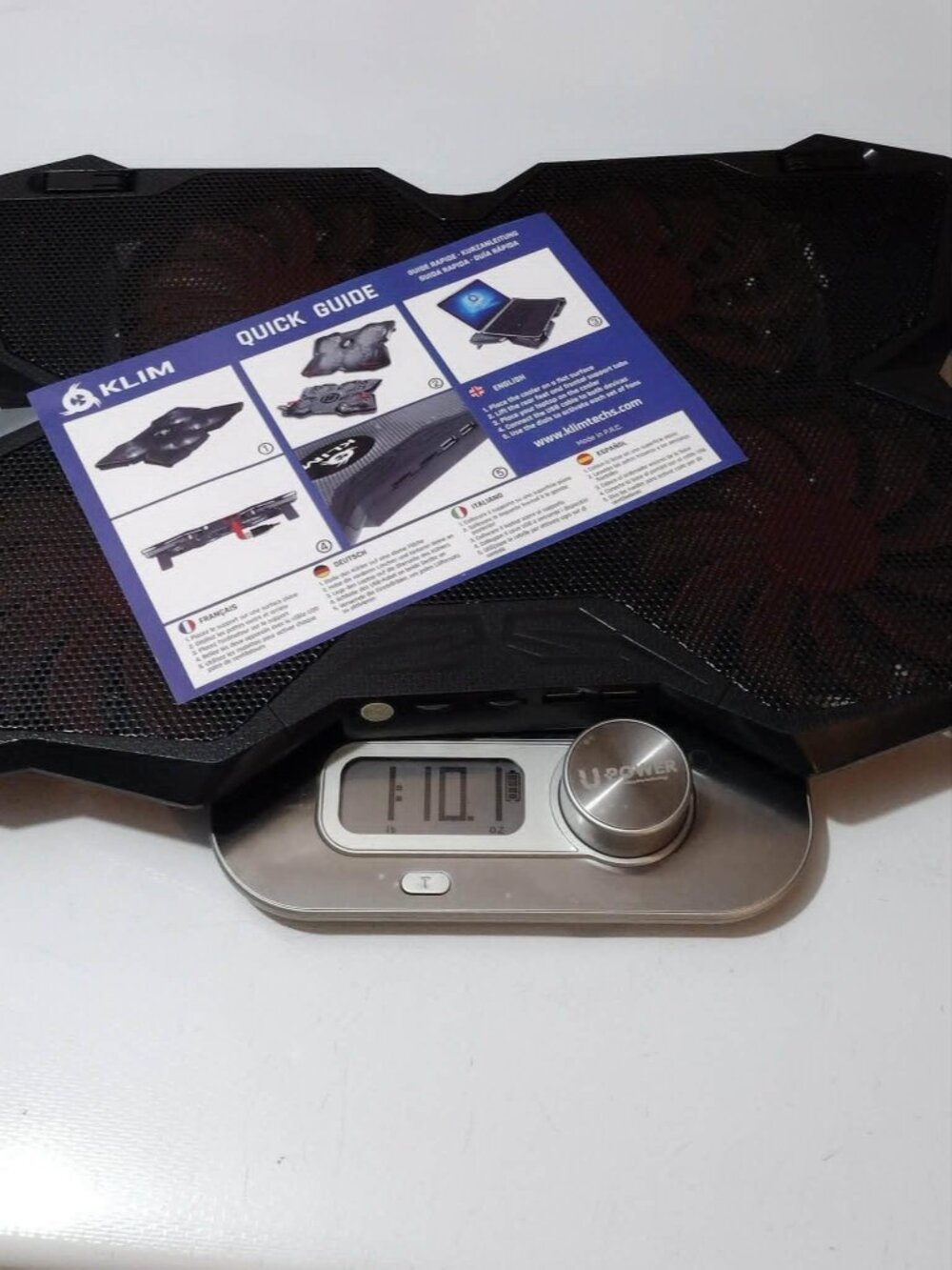 Metal KLIM wind laptop gaming cooling pad & quad fan